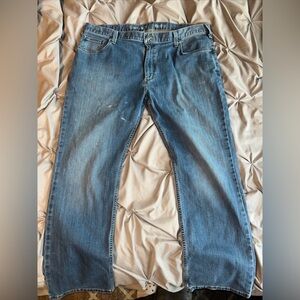 CARHARTT Blue Jeans Men's 42x30Relaxed Boot Fit Work Wear WESTERN COWBOY